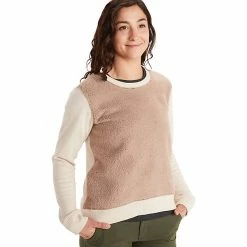 Marmot Women's Crew Neck Sherpa Sweatshirt -Camping Wear Shop 10443352x1224529 zm
