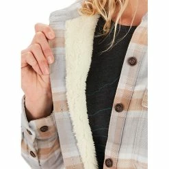 Marmot Women's Ridgefield Sherpa Lined LS Flannel Shirt -Camping Wear Shop 10496903x1106547 vAlt4