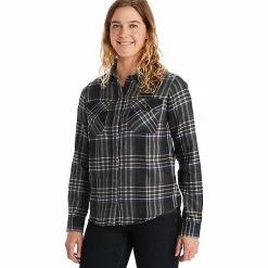 Marmot Women's Bridget Midweight LS Flannel Shirt -Camping Wear Shop 10498361x1012905 zm
