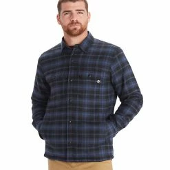 Marmot Men's Ridgefield Heavyweight Sherpa Flannel Shirt -Camping Wear Shop 10581378x1006880 zm