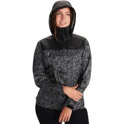 Marmot Women's PreCip Eco Printed Jacket -Camping Wear Shop 10474078x1043979 vFront