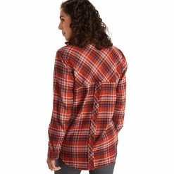Marmot Women's Maggie Midweight LS Flannel Shirt -Camping Wear Shop 10496855x1014728 vBack