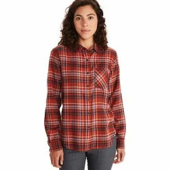 Marmot Women's Maggie Midweight LS Flannel Shirt -Camping Wear Shop 10496855x1014728 vFront