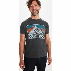 Marmot Men's Mountain Peaks SS Tee -Camping Wear Shop 10496865x1037085 vFront